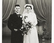 Trouwdag Frits en Corrie 02-1955